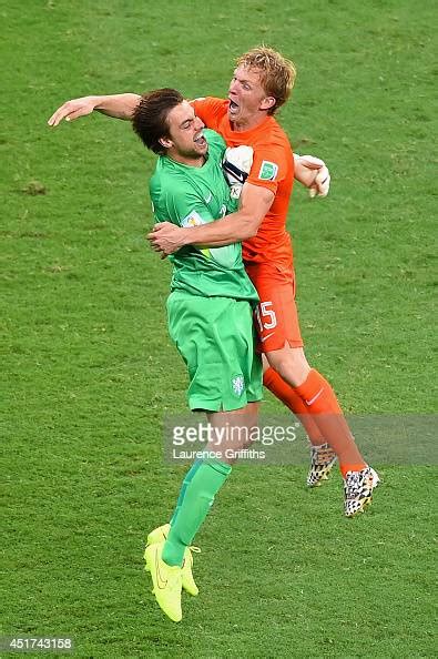 Goalkeeper Tim Krul Of The Netherlands And Dirk Kuyt Celebrate After News Photo Getty Images