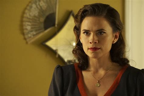 Agent Carters Hayley Atwell On Revealing Peggys Past And The Pull Between Wilkes And Sousa
