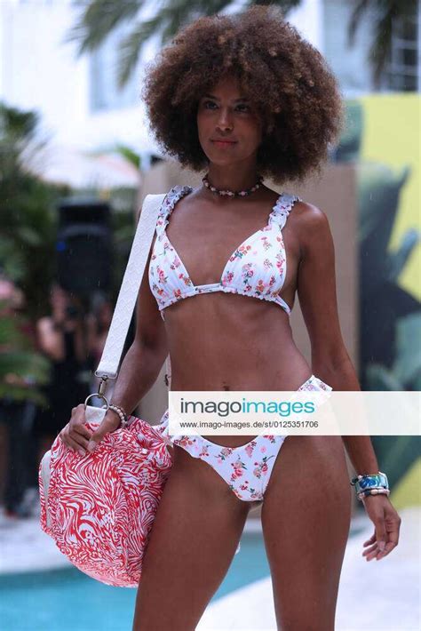 Miami Beach Florida July A Model Walks For Maaji The Spritzer