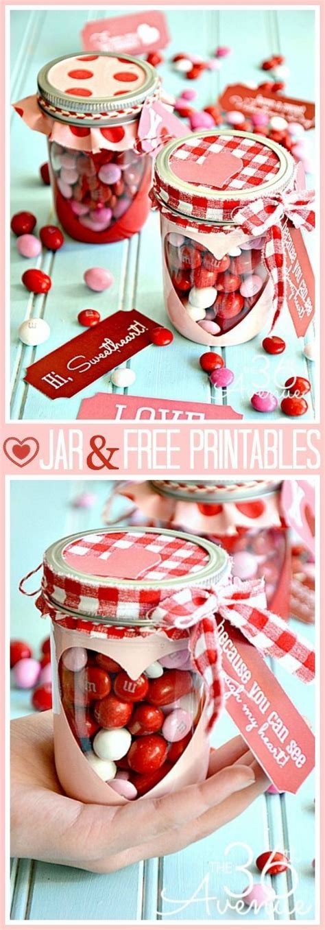 70 diy valentine s day ts and decorations made from mason jars 2017