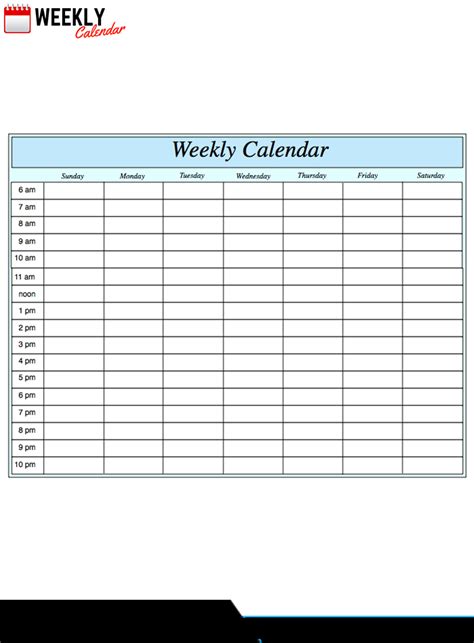 One Week Fillable Calendar Calendar Printables Free Templates