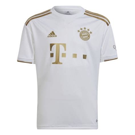 Adidas Bayern Munich Away Junior Short Sleeve Jersey 20222023 Sport