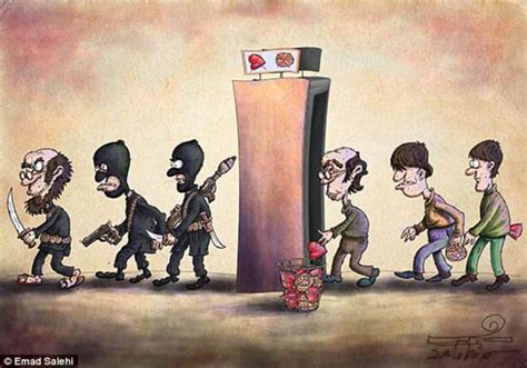 Anti Isis Art Exhibit In Iran Shows The Most Appalling Isis Atrocities As Cartoons Middle East