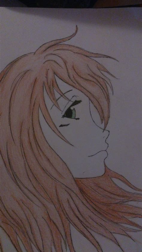 Anime Girl Drawing By Phoenix25 Dragoart