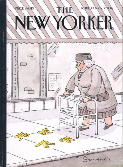 New Yorker Cover Shanahan Walker Banana Peel 419 2004