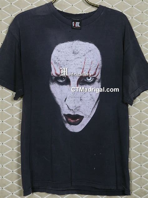 Marilyn Manson T Shirt Vintage Rare Faded Black Tee Shirt Etsy