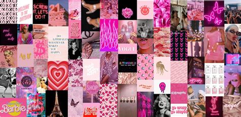 Boujee Trendy Aesthetic Wall Collage Kit Digital Download 70pcs