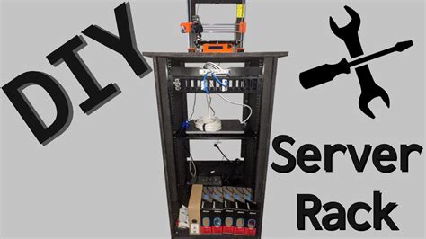 Diy Server Rack Cabinet With D Printer Storage Youtube