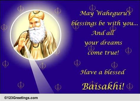 Wahegurus Blessings Be With You Free Baisakhi Ecards Greeting