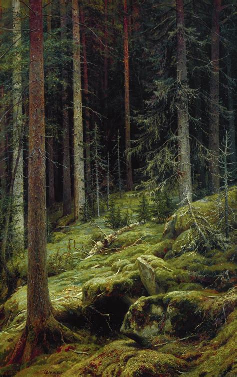 Forest Painting Ivan Ivanovich Shishkin Oil Paintings