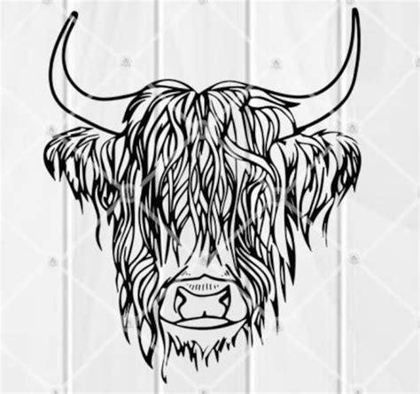 Highland Cow SVG Heifer Png Farm Animals Eps Highland Cow | Etsy