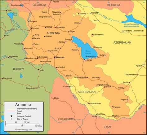 Hayastan), officially the republic of armenia, is a landlocked, mountainous country located in the southern caucasus between the black sea and the caspian sea. Armenia Map and Satellite Image