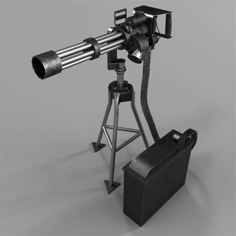 3d Model M134 Minigun Turbosquid 1459034