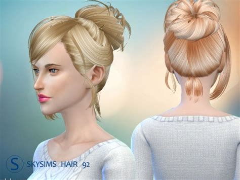 Sims 4 Hairs ~ Butterflysims Hair 092 By Skysims