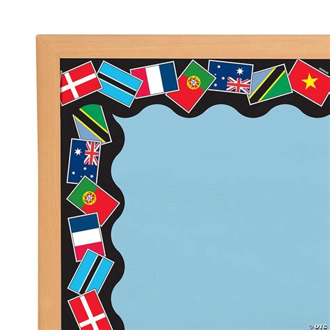 Terrific Trimmers World Flags Bulletin Board Borders Oriental Trading