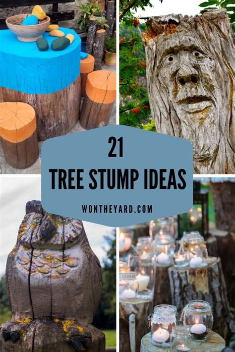 Tree Stump Ideas For A Quirky Yard With Pictures Own The Yard Tree Stump Tree