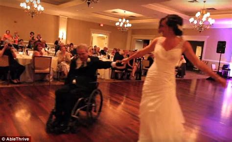 Bride Dances With Her Paralyzed Father On Dance Floor At Her Wedding