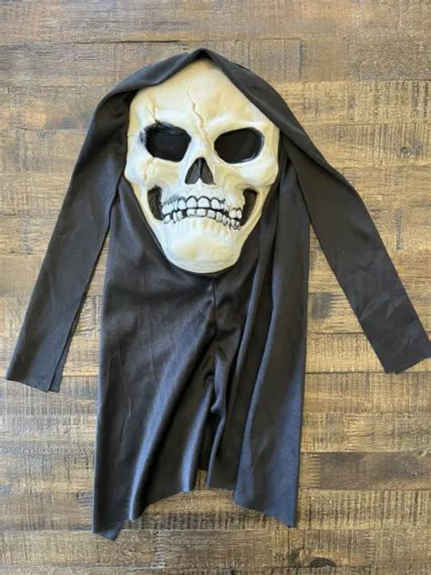 Spirit Halloween Costume Mask Skull Skeleton Grim Reaper Scary 999