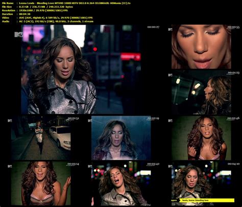 It's not without its faults, mind: CC - Leona Lewis - Bleeding Love MTVHD 1080i HDTV DD2.0 H ...