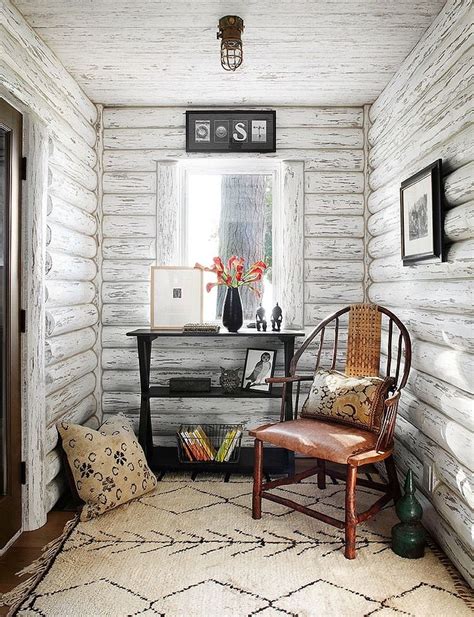 Whitewashed Lake Cabin By Jessica Jubelirer Design Cabin Interior