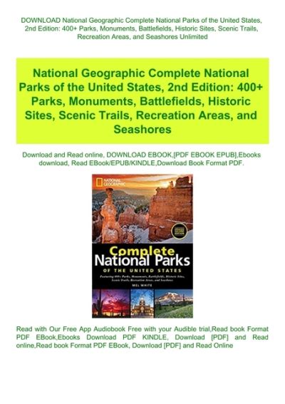Download National Geographic Complete National Parks Of The United