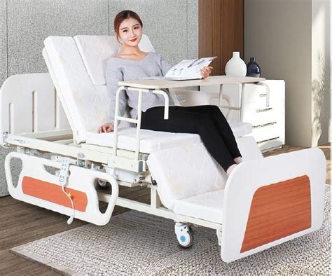 Medical Bed Back Adjustable Rotating Hospital Electric Nursing Bed For