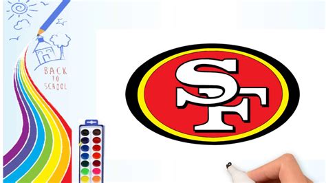 How To Draw Drawing The San Francisco 49ers Logo Coloring Pages For
