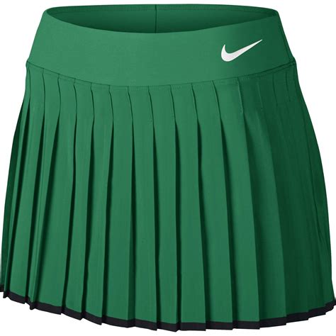 Nike Womens Victory Tennis Skirt Regularlong Lucid Greenblack