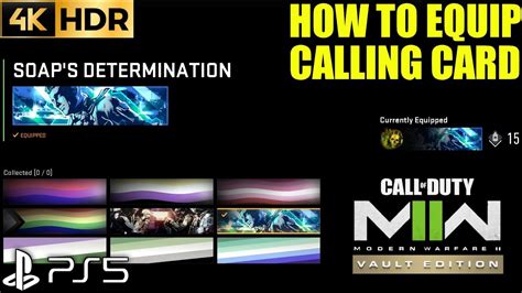 How To Equip Calling Card Modern Warfare 2 How To Equip Calling Card