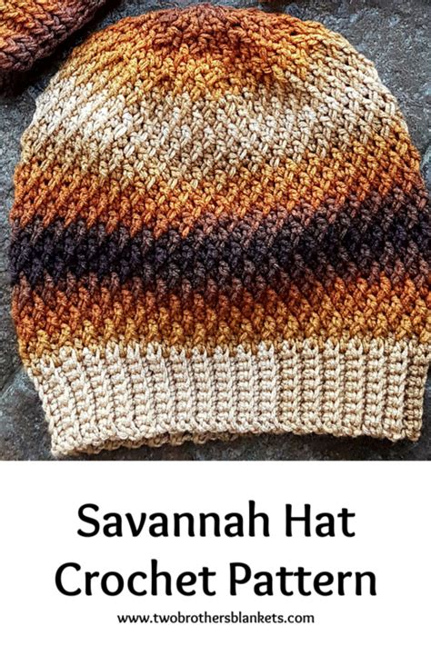 Crochet Slouch Hat Pattern Savannah Slouch Two Brothers Blankets