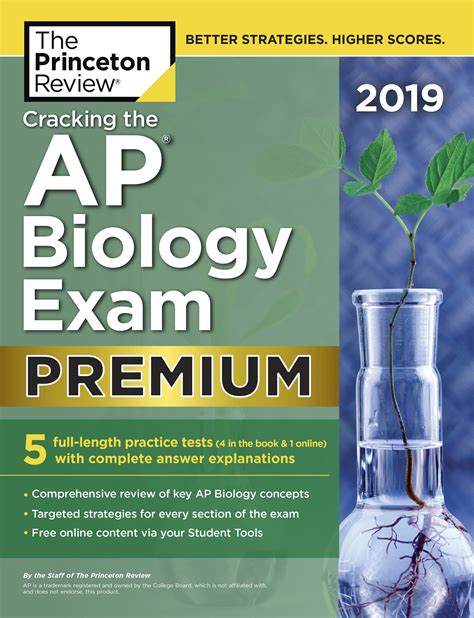 Cracking The Ap Biology Exam 2019 Premium Edition 5 Practice Tests