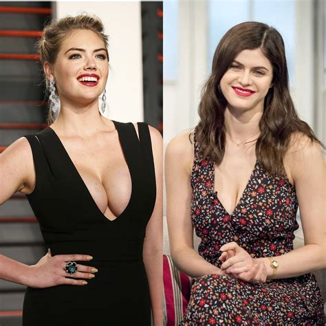 Which Breasts Are Better Kate Upton Vs Alexandra Daddario Celebbattles