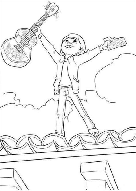 Miguel From Coco Coloring Page Download Print Or Color Online For Free