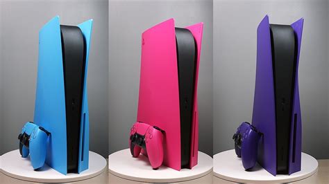 Ps5 In All Colors Purple Blue Pink Red And Black Official Plates
