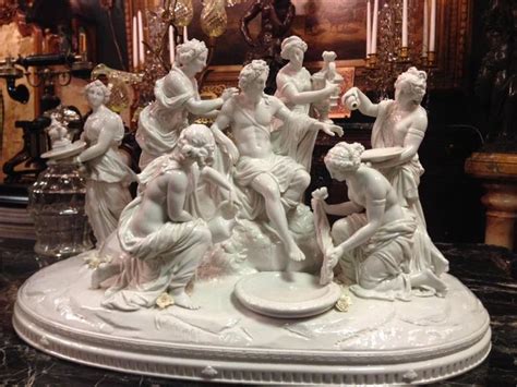 Apollo Tended By The Nymphs Group Figurine Porcelain By Aelteste