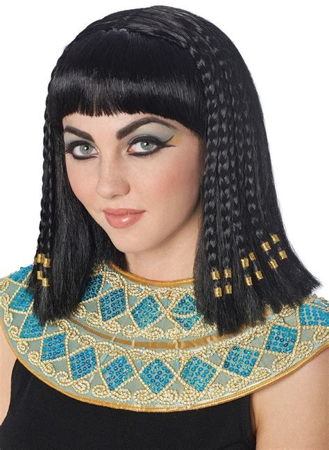 Cleopatra Women S Black Costume Wig Cleopatra Wig With Braids