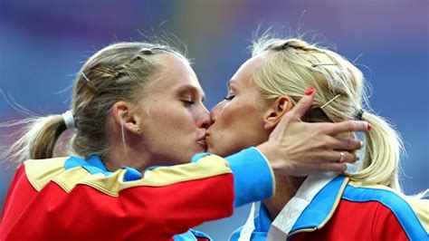 was this kiss by two russian athletes a high stakes form of protest gq