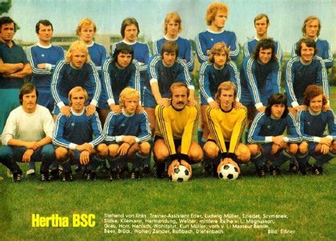 hertha berliner sport club von 1892 e v temporada 1974 75 image foot germany football team