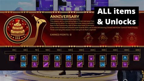 Apex Legends Anniversary Collection Event Prize Tracker All Items