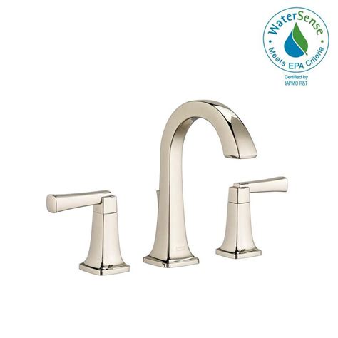 It features a maximum flow rate of 1.2 gal. American Standard Townsend 8 in. Widespread 2-Handle High ...