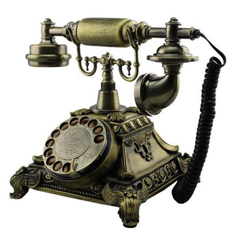 Lnc Bronze Ms B Lnc Retro Vintage Rotary Dial Desk Telephone Phone Home Living Room Decor