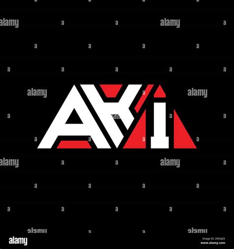 Aki Triangle Letter Logo Design With Triangle Shape Aki Triangle Logo