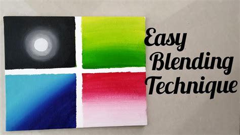 How To Blend Acrylic Paints 4 Easy Way To Blend Acrylic Paints