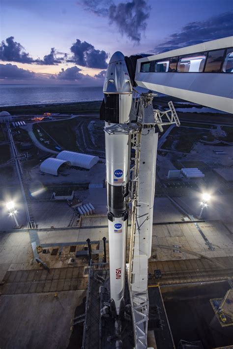 Spacex Demo 2 Falcon 9 And Crew Dragon Stand Ready At Historic Kennedy