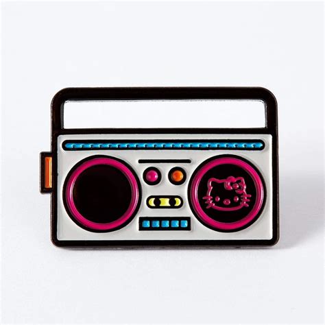 Hello Kitty Boombox Enamel Pin Hello Party Hello Kitty Accessories Lindy Bop Jukeboxes Dont