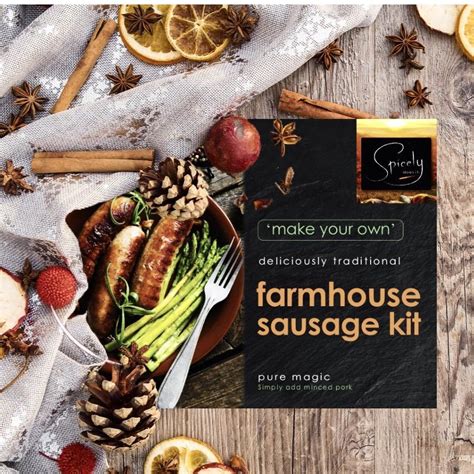 Spicely Does It Make Your Own Farmhouse Sausage Kit 100g Approved Food