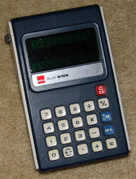 Vintage Sharp Electronic Pocket Calculator Model El 8106 Made In