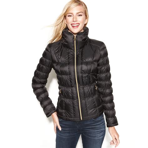Michael Kors Quilted Packable Down Puffer In Black Lyst