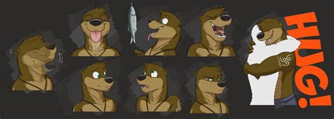 Expression Sheetsticker Commission For Featuring His Otter Character