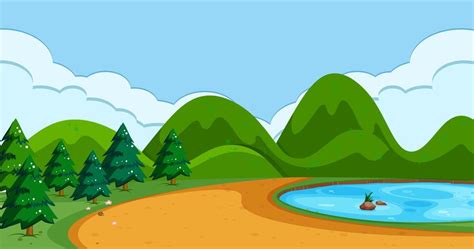 A Simple Nature Scene 432825 Vector Art At Vecteezy